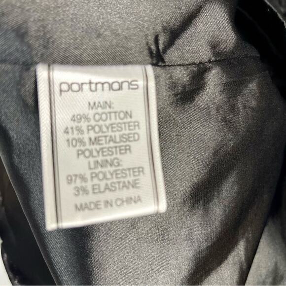 Portman’s Signature Bubble Print Little Black Mini Dress, Size US 8/AUS 12 - Picture 6 of 9